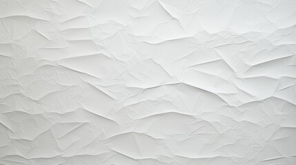 Fototapeta premium White crumpled paper texture background for interior or exterior design, Wrinkle paper, Abstract background, Grayscale crumpled texture, White painted wall texture.