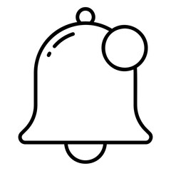The notification icon is a bell and a dot