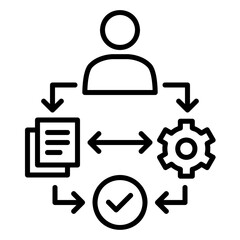 Onboarding icon for new employee training