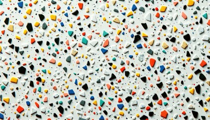 Colorful Terrazzo Flooring Pattern, Interior Design Background