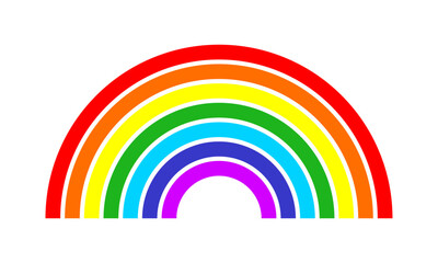 Obraz premium Rainbow logo icon vector 