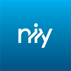 NIY Letter Initial Logo Design Template Vector Illustration