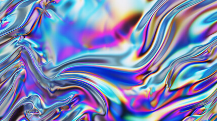 Holographic iridescent liquid background