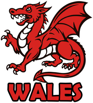 dragon rouge symbole du Pays de galles 