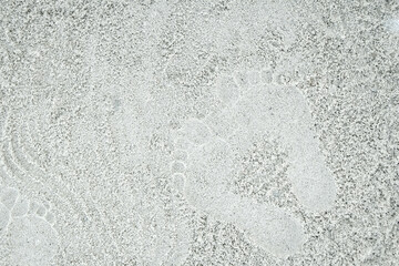 beautiful pattern on the sea sand on nature background