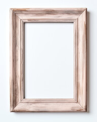 wooden picture frame mockup in wooden grey