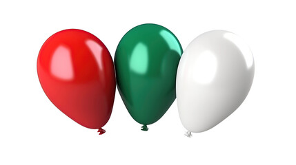 balloons on transparent background