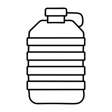 Plastic Water Can concept, Campsite Drinking Water Storage  vector icon design, Camping and outdoor symbol, extreme sports equipment sign, Backpack and Adventure travel  elements stock illustration 
