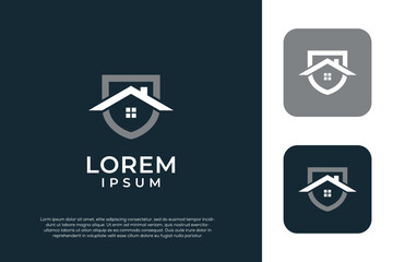 Home Shield Logo Template Design Vector, Emblem, Design Concept, Creative Symbol, Icon