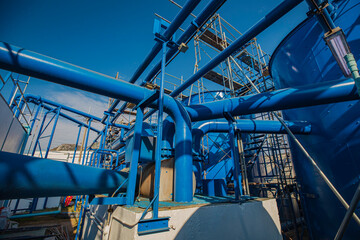 Refinery plant equipment for pump pipe line oil