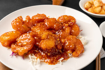 Sweet and sour pork, jajangmyeon, kansho shrimp, seafood, Chinese food, Sweet and sour pork, black bean noodles, thinly sliced shrimp, seafood jjamppong, jjamppong, bean paste skin, Chinese food