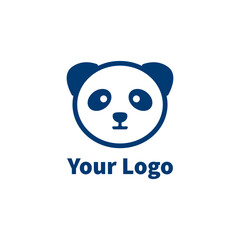 panda head logo