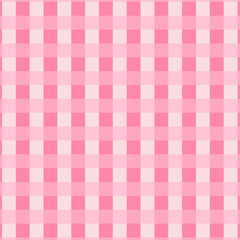 Gingham seamless pattern.Checkered tartan plaid repeat pattern in pastel pink.Geometric vector illustration wallpaper.valentine background.