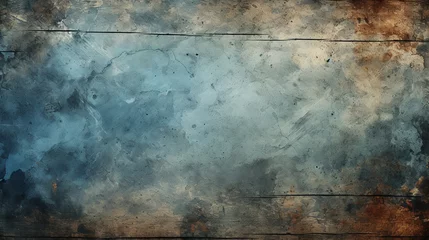 Türaufkleber Grunge blue background © alexkich