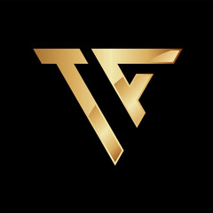 Initial TA Triangle Logo Design