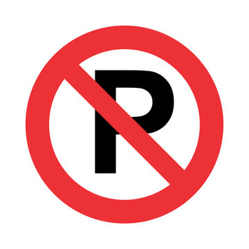 no parking sign, No parking vector sign