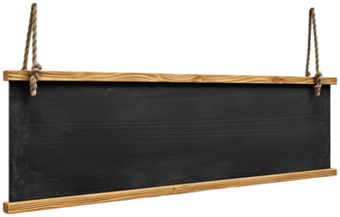 School long black board illustration PNG element cut out transparent isolated on white background ,PNG file ,artwork graphic design.