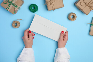 person holding a letter