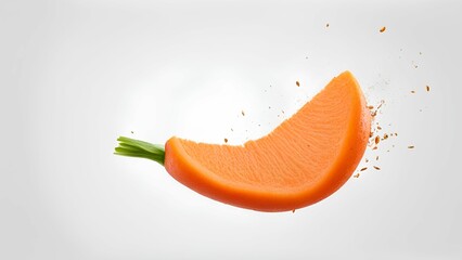 slice of orange with drops