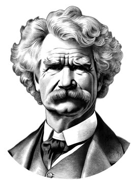 Mark Twain (30 November  1835 – 21 April  1910), generative AI	
