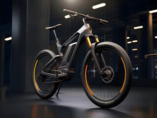 High Tech Smart Electric Bike Concept AI Artwork
