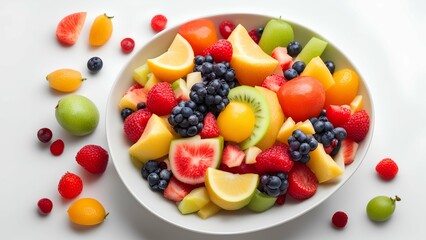 fruit salad on a plate