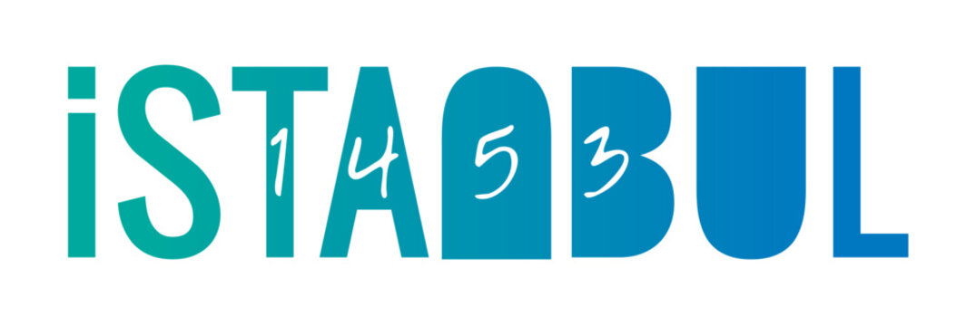 vector istanbul with 1453 logo