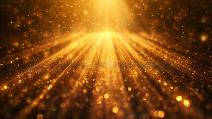 Fototapeta premium golden symmetrical radial luxury background