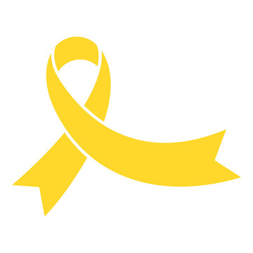 Childhood Cancer Day ribbon.