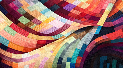 A painting of... Chromatic Whispers Dancing on Cosmic Canvas, Geometric Dreams Unfurling in Electric Hues, Intertwined Lines Echoing Unspoken Symphonies, Shapes Morphing Through Liquid Light.