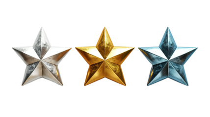shinninggold star on white background