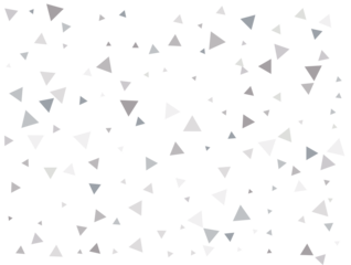 Silver Triangular Confetti