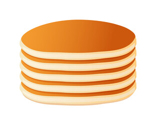 Vector Pancakes. Pancake Day. Isolated on a white background. 
