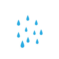 cartoon rainwater falling