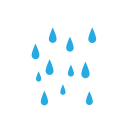 cartoon rainwater falling
