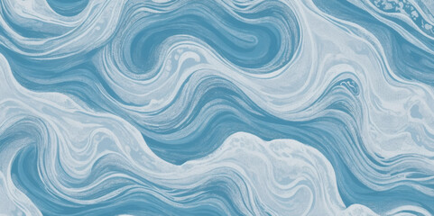 Vector ocean wave line blue and white background. Ocean sea art with natural template. Seamless soft blue ocean pattern wave water background. © Vactor Viky