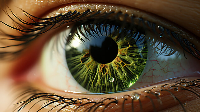 Human eye close-up detail abstract