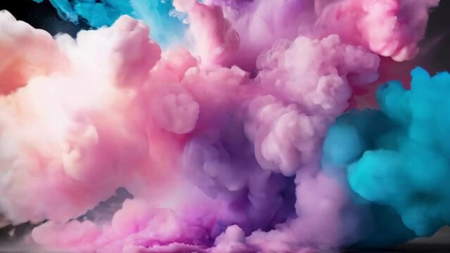 Atmospheric Colored Smoke Abstract Color motion Background