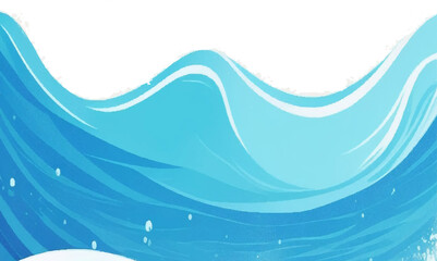 Seamless wave water ocean soft blue curve line background. Vector sea, wave, water background.