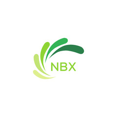 NBX Letter logo design template vector. NBX Business abstract connection vector logo. NBX icon circle logotype.
