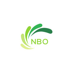 NBO Letter logo design template vector. NBO Business abstract connection vector logo. NBO icon circle logotype.
