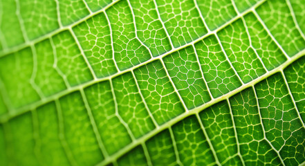 Green leaf macro close up background. Nature concept. Macro view. - obrazy, fototapety, plakaty