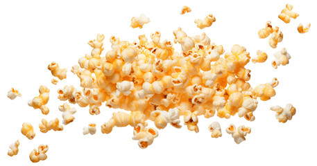 Flying delicious popcorn cut out