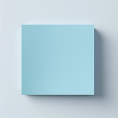 Fotografia de estilo mockup con detalle de nota de papel con tonos azules, sobre fondo neutro - 706501987