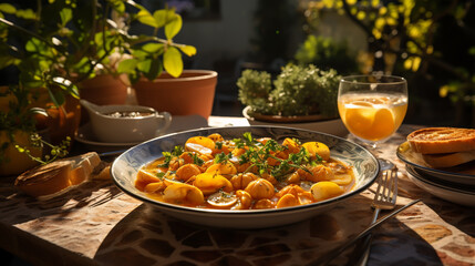Bouillabaisse is a classic classic fish soup with seafood. Uses the freshest seafood for this recipe