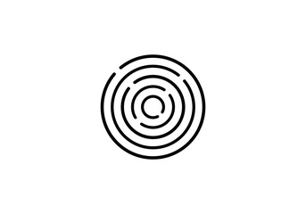 maze logo twisted icon vector template