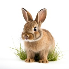 Bunny rabbit on a white background