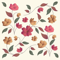 seamless pattern with flowers