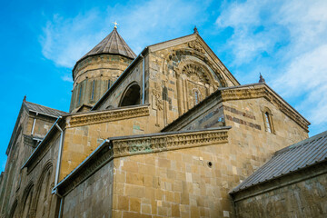 view of the Svetitskhoveli Cathedral in Mtskheta