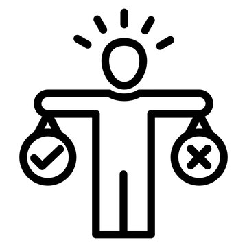 Decition Outline Icon